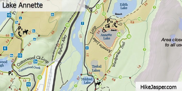 Lake Annette Loop Trail Map