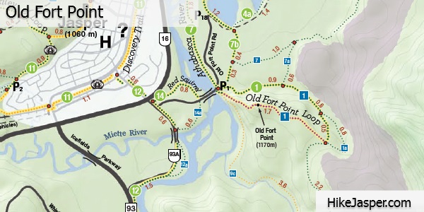 Old Fort Point Loop Trail Map