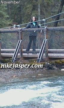 Hike Jasper Nov 2010 Maligne Canyon 5th Bridge