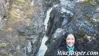 Hike Jasper Nov 2010 Maligne Canyon near 1st Bridge
