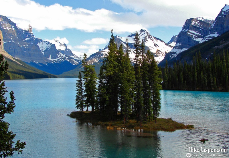 Photo Spots in Jasper National Park - Sprirt Island on Maligne Lake