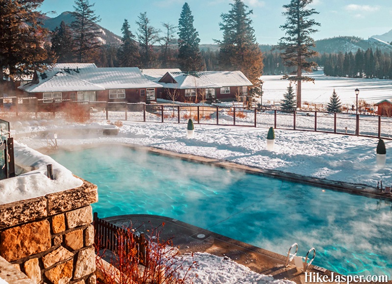 Winter in Jasper National Park - The Fairmont Jasper Park Lodge Pool